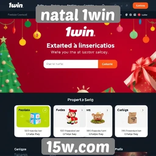 Análise da interface do site Natal 1win