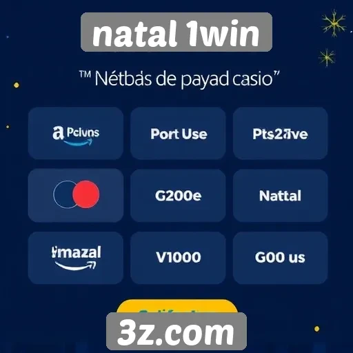 Métodos de pagamento disponíveis no Natal 1win